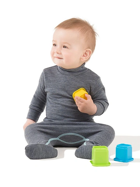 Ползунки детские серии SOFT, цвет серый, фото 1