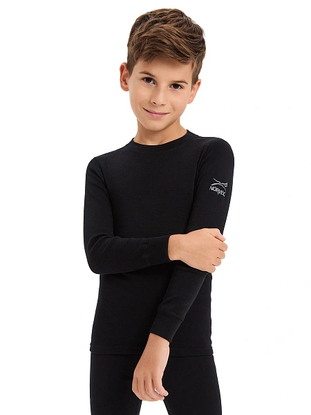 SOFT Комплект термобелья для мальчиков, цвет черный, фото 3