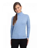 Свитер Cashmere подростковый с высоким воротом Голубой меланж