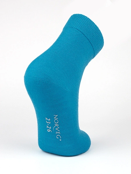 Термоноски детские шерстяные серии MERINO WOOL, цвет бирюзовый, фото 3