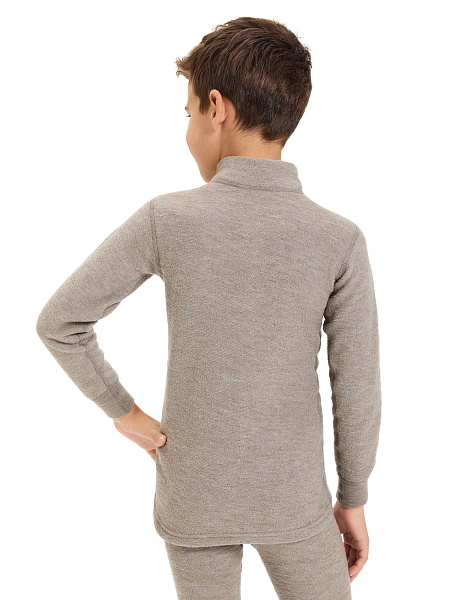 Термобелье фуфайка детская для мальчиков серии "-60°C", цвет бежевый, фото 3