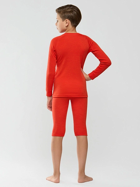 Комплект термобелья для мальчиков серии SPORT WOOL, цвет красный, фото 4