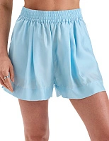 Шорты SILK женские с карманом Нежно-голубой