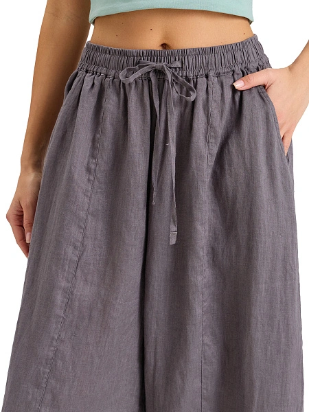 Брюки женские "baggy" серии LINEN, цвет серый, фото 3