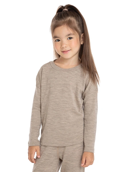 Пижама для девочки из шерсти мериносов, фото 3