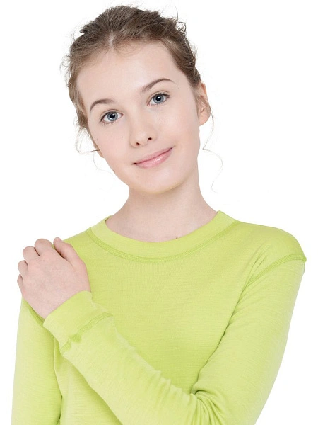 Термофутболка для девочек - подростков серии SOFT TEENS, цвет лайм, фото 4