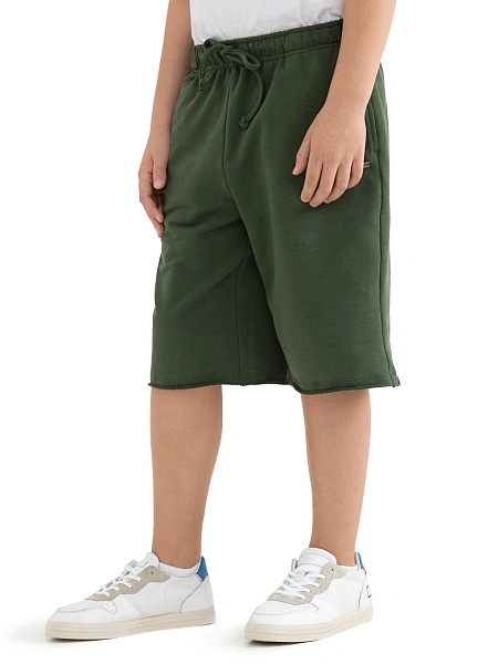 Шорты детские для мальчика Cotton, цвет олива, фото 3