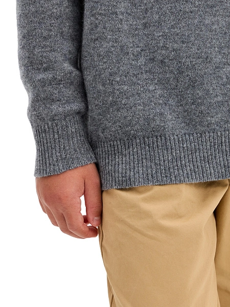 Свитер Merino Base детский для мальчиков-подростков, цвет гранит, фото 4