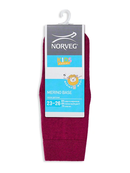 Носки детские серии Merino Base, цвет сливовый, фото 5