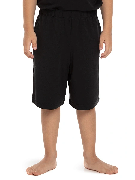 Шорты Bamboo для мальчика-подростка, цвет черный, фото 2