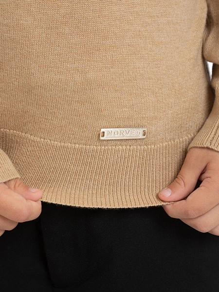 Свитер Cash Touch детский для мальчиков, цвет бежевый, фото 3