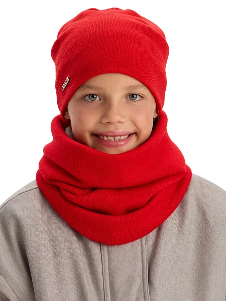 Комплект шапка и снуд из 100% шерсти мериносов, фото 1