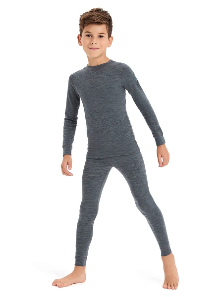 SOFT Комплект термобелья для мальчиков, цвет серый меланж, фото 1