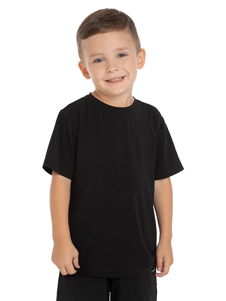Футболка серии Bamboo для мальчика, цвет черный, фото 1