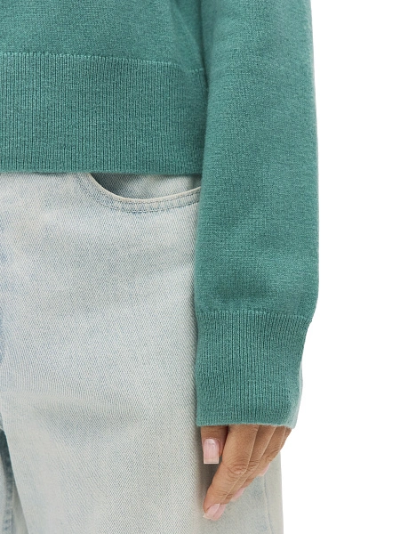 Кардиган на пуговицах, цвет пыльно серо-зеленый, фото 5