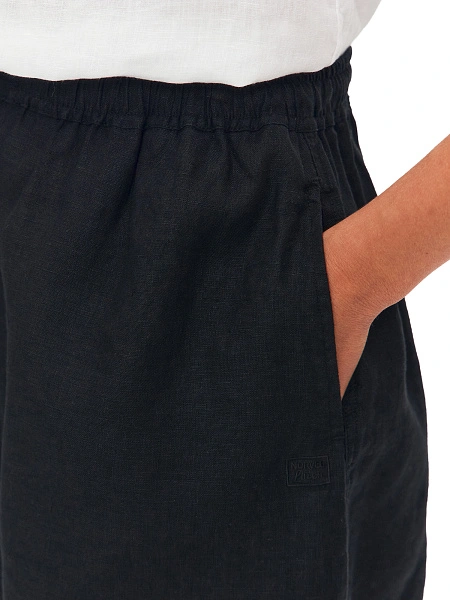 LINEN Шорты женские короткие, цвет черный, фото 5