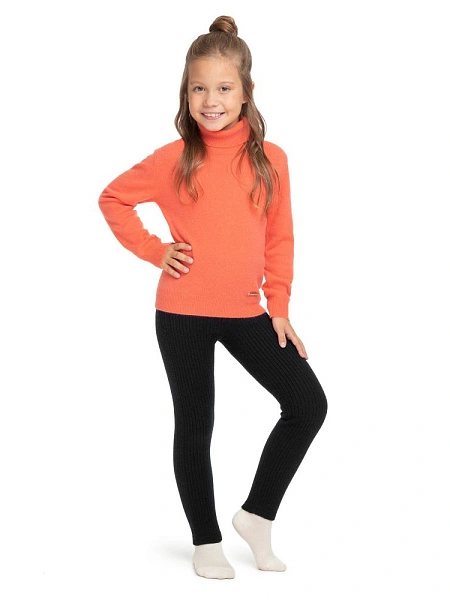 Бесшовные гамаши для детей, 50% шерсть мериносов 50% акрил, цвет черный, фото 1