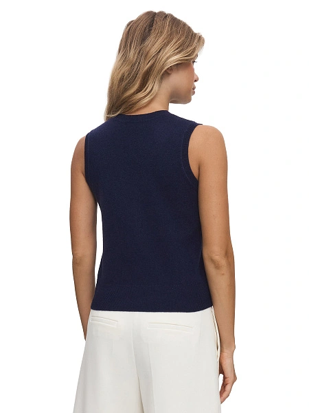 Топ трикотажный, цвет темно-синий, фото 2