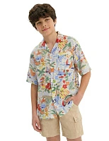  LINEN Рубашка для мальчика с коротким рукавом Паттерн Vacation