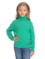 Свитер Cashmere детский с высоким воротом Мята