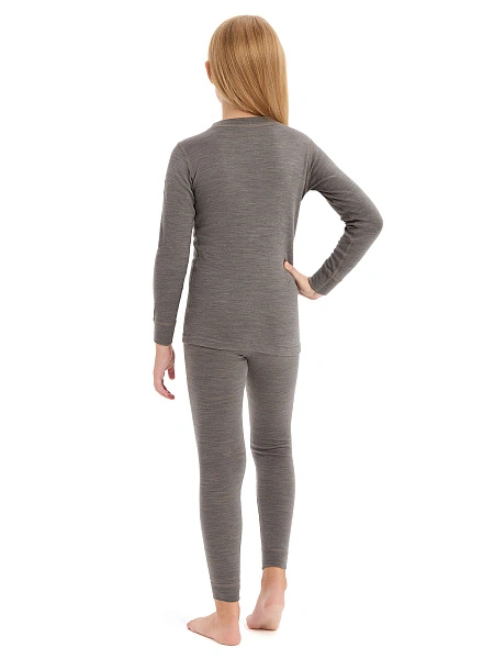 SOFT Комплект термобелья для девочек, цвет серо-бежевый, фото 3