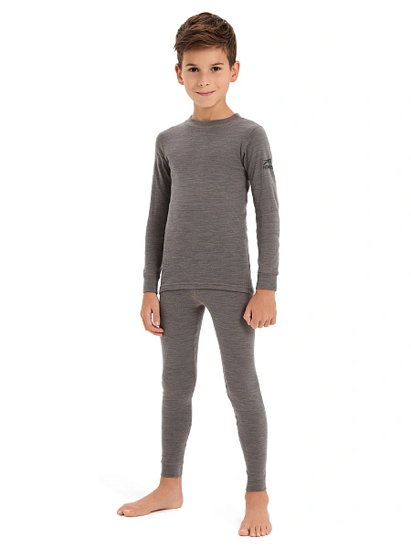 SOFT Комплект термобелья для мальчиков, цвет серо-бежевый, фото 1