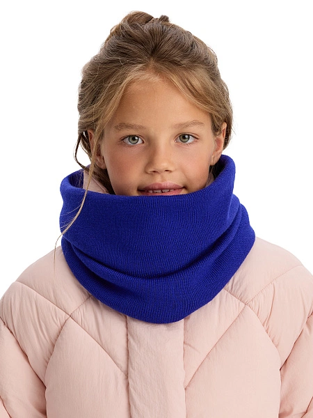 Теплый снуд из шерсти мериносов, цвет ультрамарин, фото 4