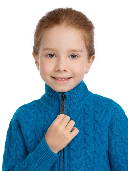 Кофта на молнии Super Fine Merino Wool для девочек, фото 5