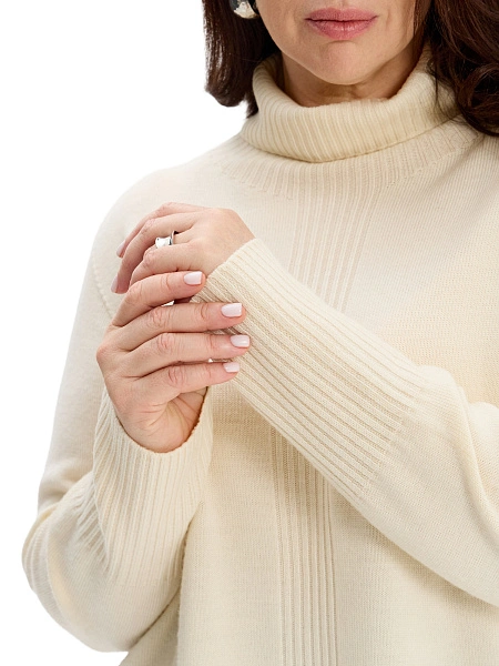 Merino Base Свитер oversize, цвет молочный, фото 4