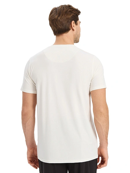 Футболка мужская серии Bamboo, цвет молочный, фото 3