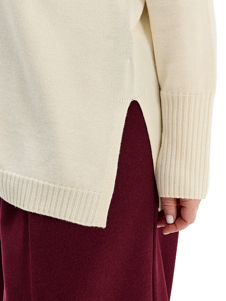 Merino Base Свитер oversize, цвет молочный, фото 5