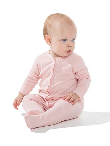 Комбинезон детский серии SOFT Woolmark, цвет розовый, фото 1