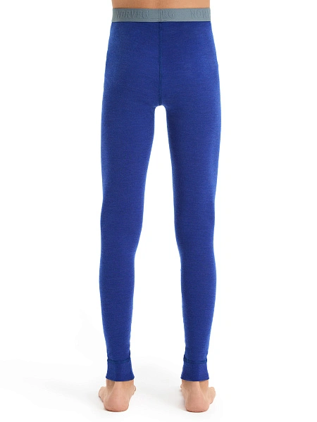 Термобелье кальсоны для мальчиков-подростков серии SOFT. Знак Woolmark, цвет синий, фото 2