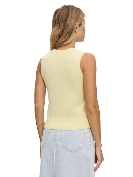 Топ трикотажный, цвет сливочный, фото 2