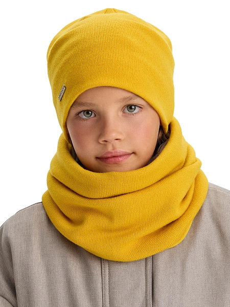 Комплект шапка и снуд из 100% шерсти мериносов, фото 2