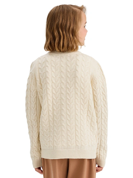 Кофта на молнии Super Fine Merino Wool для девочек, фото 2