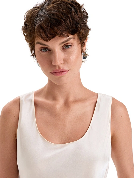 Топ женский SILK, цвет кремовый, фото 3