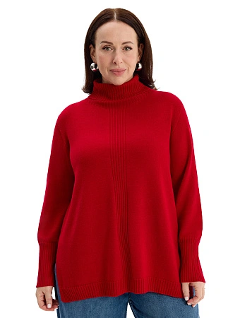 Merino Base Свитер oversize, цвет алый, фото 1