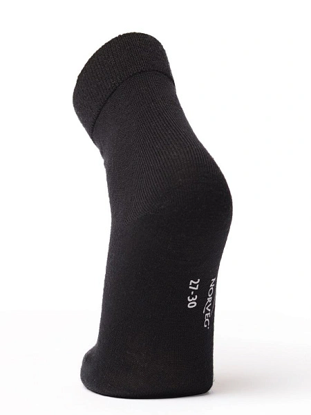 Термоноски детские шерстяные серии MERINO WOOL, цвет черный, фото 2
