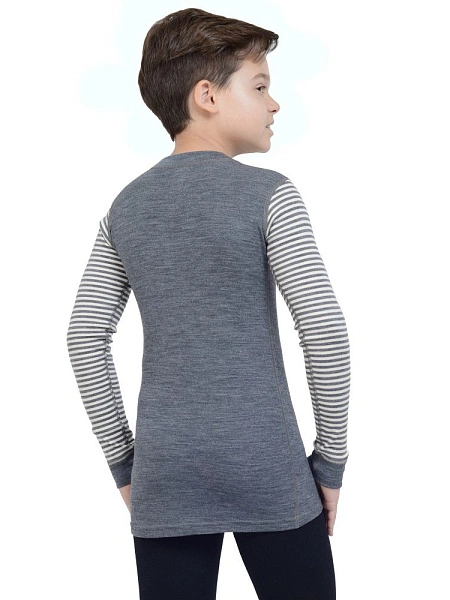 Термофутболка для мальчиков - подростков серии SOFT TEENS, цвет cерый с рисунком, фото 3