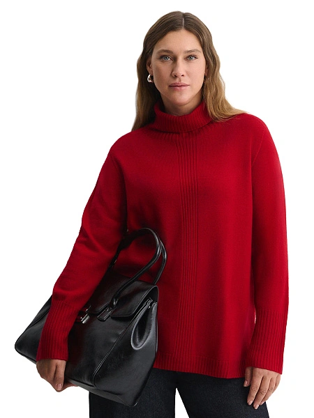 Merino Base Свитер женский, цвет алый, фото 1