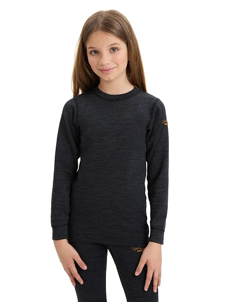 Термофутболка для девочек - подростков серии ACTIVE KIDS, цвет антрацит, фото 1