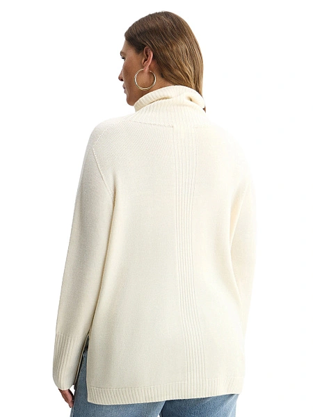 Merino Base Свитер женский, цвет молочный, фото 2