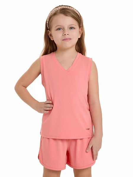 Топ для девочки Bamboo, цвет коралловый, фото 1