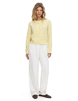 Кардиган на пуговицах Сливочный