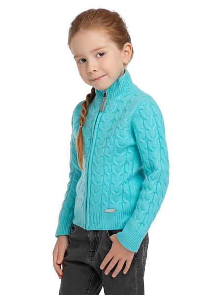 Кофта на молнии Super Fine Merino Wool для девочек, фото 3
