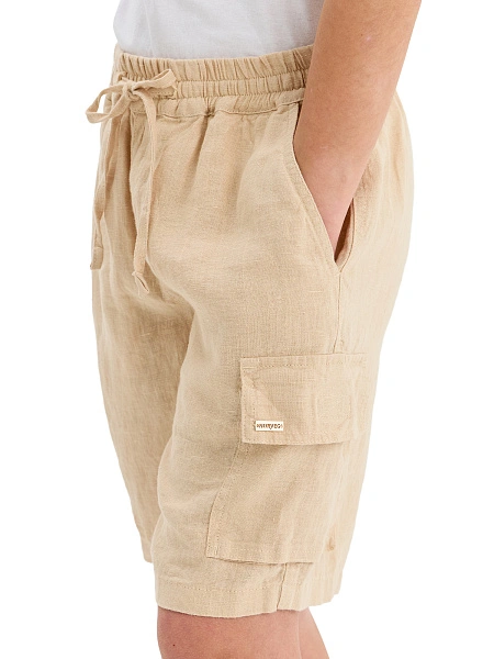Шорты LINEN с карманами для мальчика, цвет песочный, фото 6