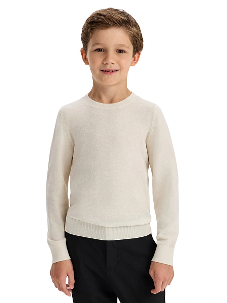Джемпер CashTouch детский для мальчиков, цвет белый, фото 1