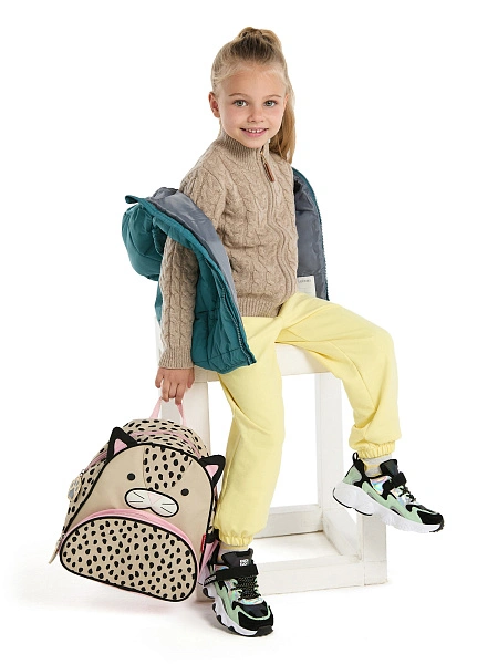 Кофта на молнии Super Fine Merino Wool для девочек, фото 5