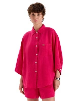 Рубашка женская серии LINEN Фуксия